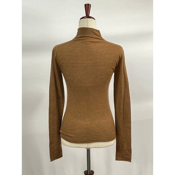 GUEST IN RESIDENCE Sz S Small Base Layer Turtleneck Sweater 100% Cashmere - Picture 2 of 8